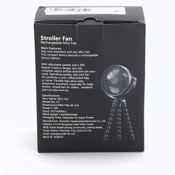 Ventilátor do kočíka POPERFUN