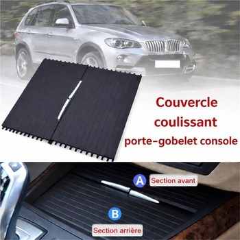Roletka pro středovou konzolu, držák nápojů, pro BMW X5 E70 a X6 E71 2007–2013, 51166954943