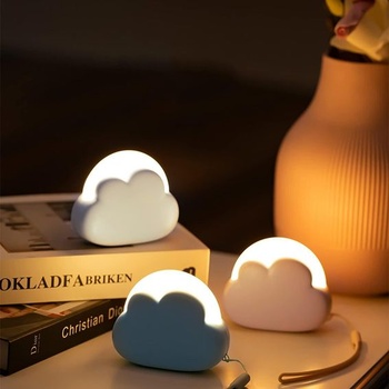 Annmore detské nočné svetlo Cloud prenosné, balenie po 2 kusoch, biela a modrá biela/teplá modrá a