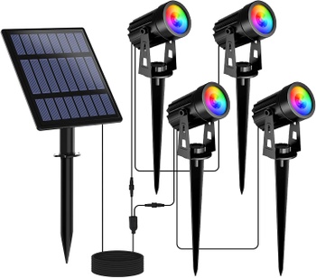Solárne lampy T-SUNUS viacfarebné, záhradné