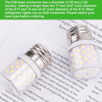 Penitue 2 ks žiaroviek do chladničky Náhrada za KEI D34L, AC 100-265V 3,5W LED žiarovky do chladničky