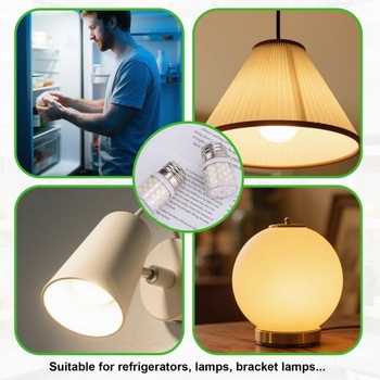 Penitue 2 ks žiaroviek do chladničky Náhrada za KEI D34L, AC 100-265V 3,5W LED žiarovky do chladničky