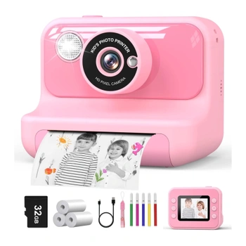 Dětský fotoaparát Hangrui H3 instant, růžový