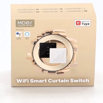 Spínač rolety WLAN MOES WS-Y-EUTC-N-BK-MS