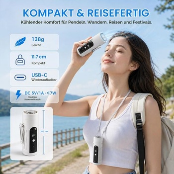 Ručný ventilátor ZONSUSE, mini ventilátor s chladiacou podložkou, prenosný ventilátor 3 v 1 sa