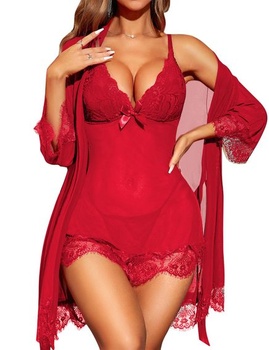 RSLOVE Sexy spodní prádlo pro ženy krajková babydoll s…
