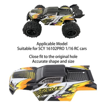 Karoséria RC auta, Univerzálna 1/16 RC karoséria ľahká PVC lakovaná náhradné diely karosérie