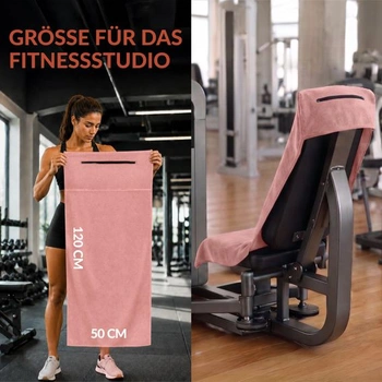 Twinzen - Fitness uterák z mikrovlákna 120x50 - Rýchloschnúci, Vrecko na zips - Mäkký športový