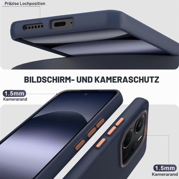 MMOONESS kompatibilný s Xiaomi Redmi Note 14 4G púzdro, nárazuvzdorné a odolné proti poškriabaniu