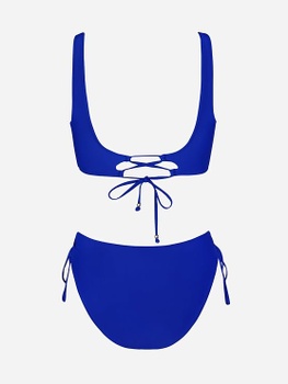 Dámske bikiny Cupshe Lace Up vel.XS modrá