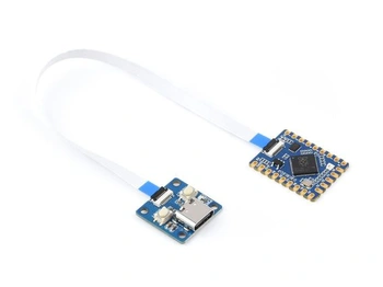 Vývojová doska Waveshare RP2040-Tiny Mini založená na mikrokontroléri Raspberry Pi RP2040, s