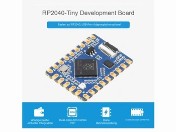 Vývojová doska Waveshare RP2040-Tiny Mini založená na mikrokontroléri Raspberry Pi RP2040, s
