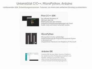 Vývojová doska Waveshare RP2040-Tiny Mini založená na mikrokontroléri Raspberry Pi RP2040, s