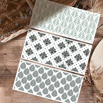 OLYCRAFT 3 listy/sada samolepek na transfer pozadí na nábytek 30x15cm samolepky na transfer
