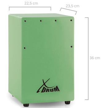 Detský cajon KC-37GN, s výškou sedadla 36 cm, zelený - B