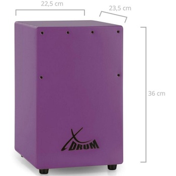 Detský cajon KC-37VT, s výškou sedadla 36 cm, fialový - B