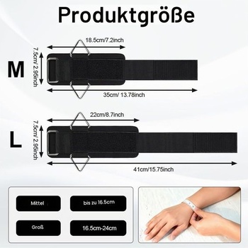 Flintronic 2dielne zápästné bandáže pre použitie v posilňovni, 7mm neoprén s nastaviteľným