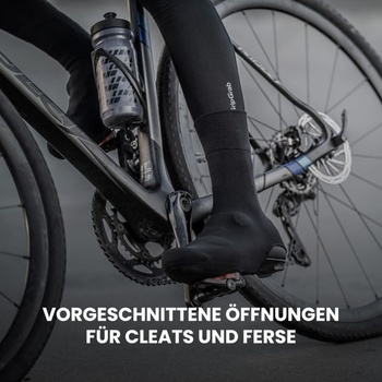 Pletené cyklistické návleky GripGrab Primavera na cestnú cyklistiku - Aero návleky na topánky čierne,