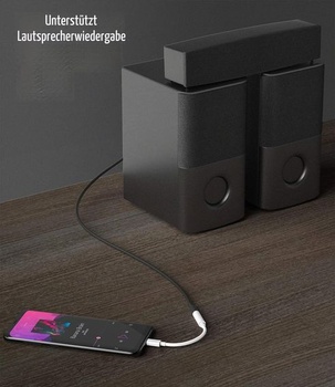 Balenie 2 ks adaptérov z USB-C na 3,5 mm jack pre slúchadlá, audio adaptér typu C pre Android AUX,
