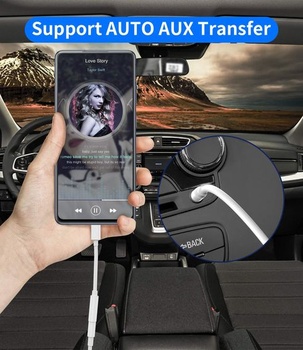 Balení 2 ks adaptérů z USB-C na 3,5mm jack pro sluchátka, audio adaptér typu C pro Android AUX,