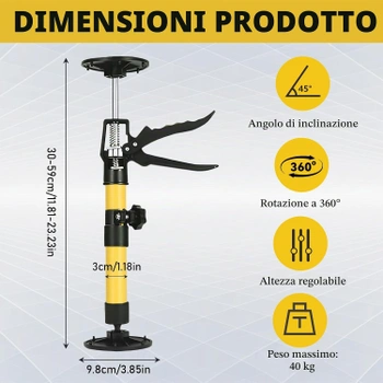 Teleskopické držáky nosnost 50kg, 30–59 cm
