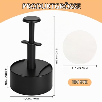 Lis na burgery, lis na burgery 4,05 palce, lis na hamburgery se 100 burgerovými závitky, lis na