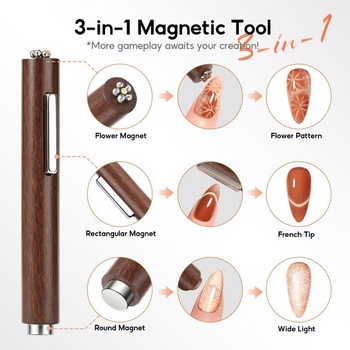 Sada magnetov na nechty PEACECOLOR Cat Eye Profi