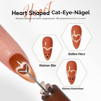 Sada magnetov na nechty PEACECOLOR Cat Eye Profi
