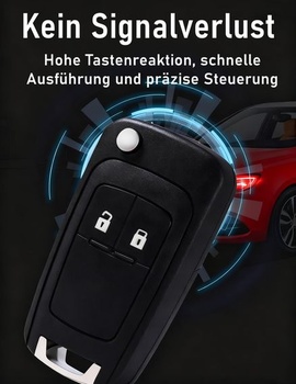1 ks. púzdro kľúča od auta s 2 tlačidlami pre Opel/Vauxhall, náhradné púzdro kľúča od auta