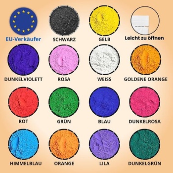(Zmes 10_75gm) Prášok Holi-Gulal, rozpustný vo vode, prírodné festivalové fotenie, farby Rangoli,