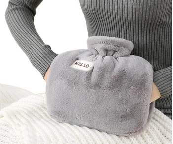 Termofor s víkem, 1,2 l, nadýchaný termofor s klokaní…
