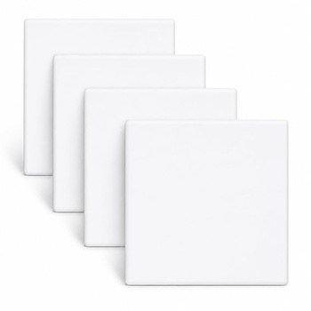 Záslepka pre elektrickú zásuvku, 4 kusy, 86 x 86 mm, biela