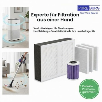 Umývateľný filter PUREBURG kompatibilný s odstraňovačom chlpov Bissell Pet Hair Eraser 2278N a