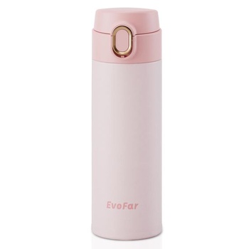 Nerezová termoska na vodu, 500 ml, nepriepustná, vhodná na sýtené nápoje, vhodná do umývačky riadu,