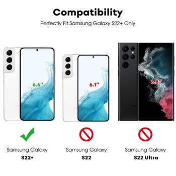 Ochranná fólia JETech pre Samsung Galaxy S22 Plus, balenie 2+2 kusov