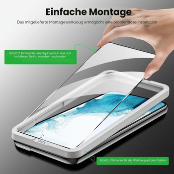 Ochranná fólia JETech pre Samsung Galaxy S22 Plus, balenie 2+2 kusov