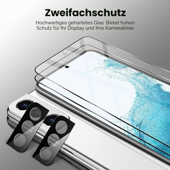Ochranná fólia JETech pre Samsung Galaxy S22 Plus, balenie 2+2 kusov
