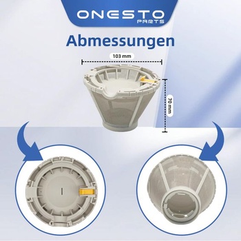 Jemný mikrofiltr 73x105 mm pro Miele 4011464