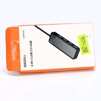 iDsonix USB Hub 3.0 s predĺženým 180cm káblom, USB Splitter 3.2 Gen 1 USB Distribútor, 5Gbps USB