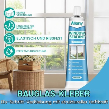 Okenný silikón, stavebný silikón, priehľadný, tmel na sklo, elastický, 100ml