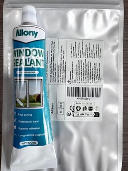 Okenný silikón, stavebný silikón, priehľadný, tmel na sklo, elastický, 100ml