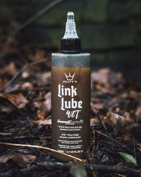 Peaty's LinkLube mazivo na mokré reťaze - mazivo na bicykle do mokrého počasia, zmes oleja na