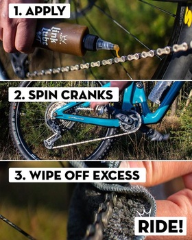 Peaty's LinkLube mazivo na mokré reťaze - mazivo na bicykle do mokrého počasia, zmes oleja na