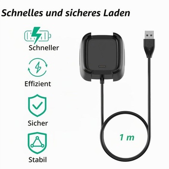 Nabíjací kábel Tobfit iba pre Fitbit Versa 2, nabíjací kábel USB (96 cm)