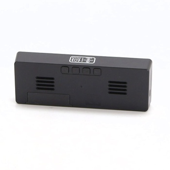 Digitální budík flintronic, LED digitální budík s velkým displejem teploty, stolní hodiny se 2