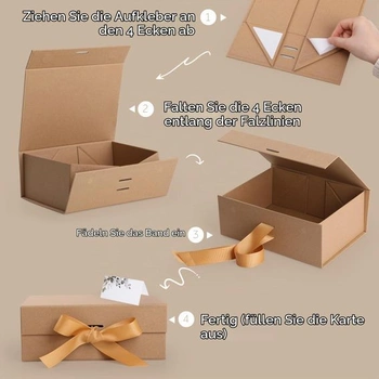 Dárková krabička, GeeRic Packaging World dárková krabička s víkem 22 * 16 * 8,8 cm prémiová