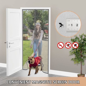 Magnetická sieť proti hmyzu na balkónové dvere 120x240 cm, rôzne veľkosti, modernizovaná verzia, sieť