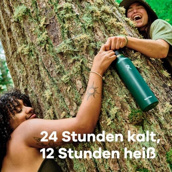 Vákuovo izolovaná fľaša na vodu Hydro Flask z nerezovej ocele s nepriepustným vekom Flex a práškovým