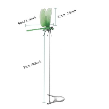 Súprava 6 klipov na vážky, 3D záhradné kolíky na vážky, odpudzovač múch, kolíky na vážky a kolibríky,