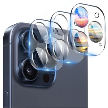 Ochranné puzdrá na objektív fotoaparátu (3 ks), kompatibilné s iPhonom 15 Pro 6,1 palca a iPhonom